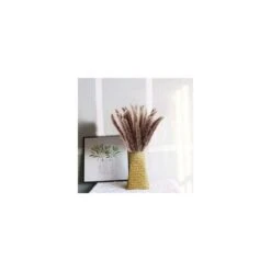 30pcs Fleurs Séchees Naturelles Brun Herbe Pampas Sechees Décoration Pour Maison Table Balcon Mariage Bouquet De Fleurs Vase-Environs 42-45cm -Pas Cher Flore Calme Magasin 100155492 3