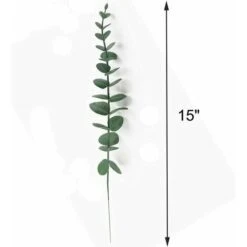 Feuilles D'eucalyptus Artificielles Lot De 12 Versailles Toucher Réaliste Pour Bouquet De Mariage, Décoration D'intérieur (gris Vert) -Pas Cher Flore Calme Magasin 100342116 3