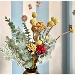 Feuilles D'eucalyptus Artificielles Lot De 12 Versailles Toucher Réaliste Pour Bouquet De Mariage, Décoration D'intérieur (gris Vert) -Pas Cher Flore Calme Magasin 100342116 4