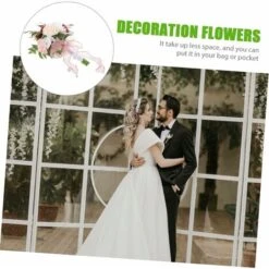 Bouquet De Fleurs Artificielles Mariage Mariée En Plastique -Pas Cher Flore Calme Magasin 100345040 5