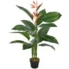 Plante Artificielle Strelitzia Avec Pot Rouge 100 Cm VidaXL -Pas Cher Flore Calme Magasin 13663151 1