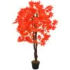 Plante Artificielle D'érable Avec Pot Rouge 120 Cm VidaXL -Pas Cher Flore Calme Magasin 13688606 1