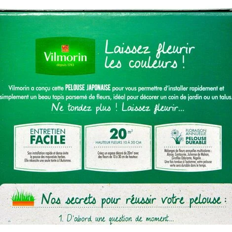 Pelouse Fleurie Japonaise, Gazon Et Mélange De Fleurs. 20 M² 6 Pelouse Fleurie Japonaise, Gazon Et Mélange De Fleurs. 20 M² – Image 4