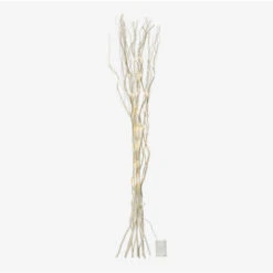 Branches De Bambou Avec Lumières LED Baze SKLUM Gris Argent