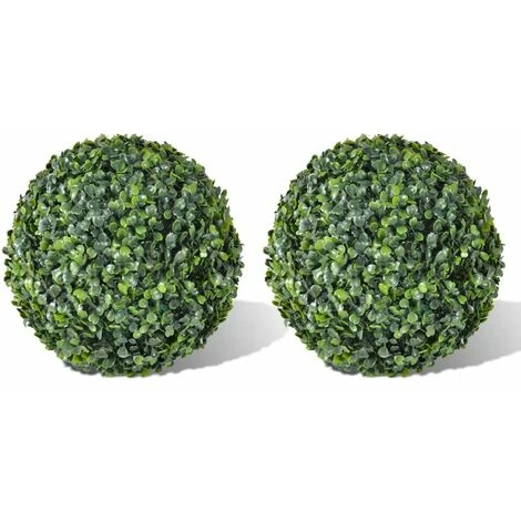 Plante Artificielle Boules De Buis Décoration Intérieur Ou Extérieur 2 Pièces 35 Cm 3 Plante Artificielle Boules De Buis Décoration Intérieur Ou Extérieur 2 Pièces 35 Cm