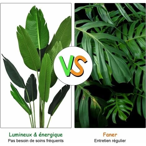 COSTWAY Plante Artificiel Bananier Avec Pot 160CM, Décoration Intérieur Et Extérieu, Idéal Pour Jardin, Magasin, Bureau 4 COSTWAY Plante Artificiel Bananier Avec Pot 160CM, Décoration Intérieur Et Extérieu, Idéal Pour Jardin, Magasin, Bureau – Image 2