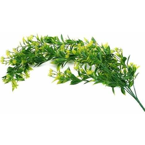 LangRay 2 Pcs Lierre Artificiel Plantes Suspension Vertes Artificielles Pour Célébration, Mariage, Cuisine, Jardin, Bureau Décoration Jaune 7 LangRay 2 Pcs Lierre Artificiel Plantes Suspension Vertes Artificielles Pour Célébration, Mariage, Cuisine, Jardin, Bureau Décoration Jaune – Image 5