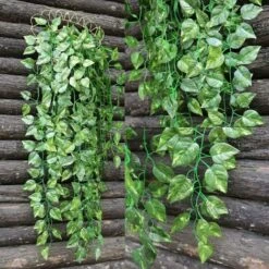 LangRay 5 Pièces De Plantes Suspendues Artificielles, 90 Cm De Faux Lierre Suspendu Feuilles Vertes De Scindapsus Pour La Décoration -Pas Cher Flore Calme Magasin 31489967 4