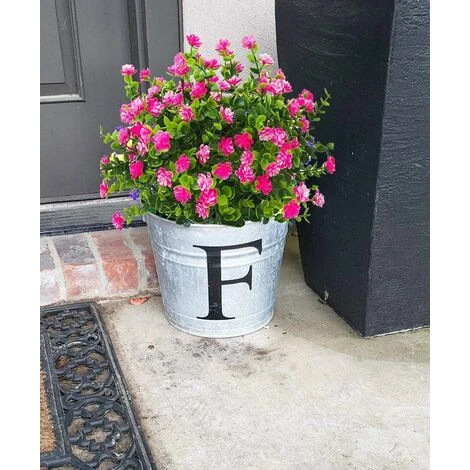 AIDUCHO Fleur Artificielle 4 Pièces Bouquet D'eucalyptus Plantes Verdure, Fausses Fleurs D'eucalyptus Résistant Aux UV Pour Intérieur Extérieur Bureau à Domicile Jardin Décoration De Mariage (Rouge Lo 4 AIDUCHO Fleur Artificielle 4 Pièces Bouquet D'eucalyptus Plantes Verdure, Fausses Fleurs D'eucalyptus Résistant Aux UV Pour Intérieur Extérieur Bureau à Domicile Jardin Décoration De Mariage (Rouge Lo – Image 2