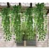 2x 170cm Lierre Vigne Artificielle Décoration Guirlande Feuille Plante Vert