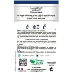 Graines - Haricot Nain Mascaret -Pas Cher Flore Calme Magasin 36810310 2