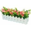 LangRay Roses Plantes Artificielles Avec Clôture Fausses Fleurs Artificielles Avec Pot Simulation Plantes En Pot Bonsaï Fleurs Artificielles Plantes Artificielles Balcon Ornements Décorations 30 7.5 -Pas Cher Flore Calme Magasin 36868658 1