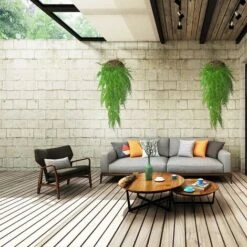 2 Pièces Plante Artificielle Fougère De Boston Plantes, Fausse Mur Végétal Artificiel Tombante, La Maison Et La Décoration Extérieur De Mariage Déco -Pas Cher Flore Calme Magasin 37661524 3