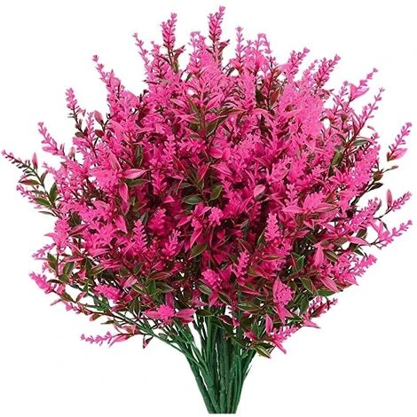 8Pcs Fleurs Artificielles En Plastique Extérieur Fleurs Artificielles Résistantes Aux UV D'Extérieur Plantes Fleurs Décoratives Pour Arrangement Floral, Décoration De Jardin Maison (Fuchsia) 3 8Pcs Fleurs Artificielles En Plastique Extérieur Fleurs Artificielles Résistantes Aux UV D'Extérieur Plantes Fleurs Décoratives Pour Arrangement Floral, Décoration De Jardin Maison (Fuchsia)