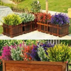 8Pcs Fleurs Artificielles En Plastique Extérieur Fleurs Artificielles Résistantes Aux UV D'Extérieur Plantes Fleurs Décoratives Pour Arrangement Floral, Décoration De Jardin Maison (Fuchsia) 11 8Pcs Fleurs Artificielles En Plastique Extérieur Fleurs Artificielles Résistantes Aux UV D'Extérieur Plantes Fleurs Décoratives Pour Arrangement Floral, Décoration De Jardin Maison (Fuchsia) -Pas Cher Flore Calme Magasin 39718006 5