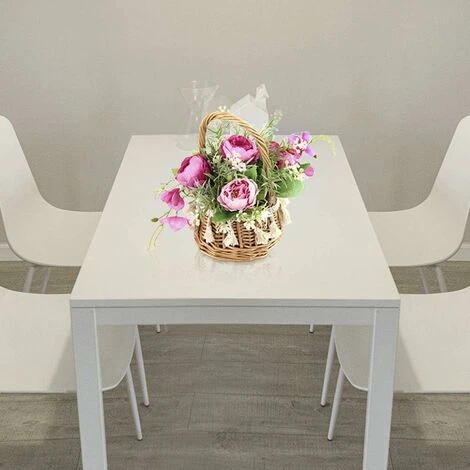 Keleily Panier Fleurs Artificielles Pivoine Fleurs Artificielles En Pot, Bouquet Fleur Artificielle Deco Avec Vase Et Manipuler Pour Mariage, Bureau, Table, Salon, Chambre à Coucher, Fête, Rose Rouge 6 Keleily Panier Fleurs Artificielles Pivoine Fleurs Artificielles En Pot, Bouquet Fleur Artificielle Deco Avec Vase Et Manipuler Pour Mariage, Bureau, Table, Salon, Chambre à Coucher, Fête, Rose Rouge – Image 4