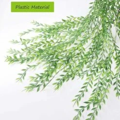 2 PCs Plantes Artificielles Suspendues Feuilles Guirlande 37in Chute De Lierre Artificiel Fausse Plante Grimpante Pour Intérieure Extérieure Jardin Maison Chambre Panier Suspendu -Pas Cher Flore Calme Magasin 40480098 4