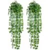 Faux Plantes,Lierre Artificielle Plantes Guirlande Vigne 2 Pièces Faux Lierre Artificielle Guirlande Décoration Pour Célébration, Mariage, Cuisine, Jardin, Bureau -Pas Cher Flore Calme Magasin 40480934 1