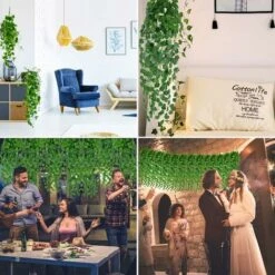 Faux Plantes,Lierre Artificielle Plantes Guirlande Vigne 2 Pièces Faux Lierre Artificielle Guirlande Décoration Pour Célébration, Mariage, Cuisine, Jardin, Bureau 11 Faux Plantes,Lierre Artificielle Plantes Guirlande Vigne 2 Pièces Faux Lierre Artificielle Guirlande Décoration Pour Célébration, Mariage, Cuisine, Jardin, Bureau -Pas Cher Flore Calme Magasin 40480934 5