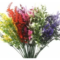 Fleurs Artificielles Versailles Faux Fleurs Bouquet Fleur Artificielle Decor Fausses Plantes Arbustes Artificiels Buissons 6 Pièces Couleur Aléatoire