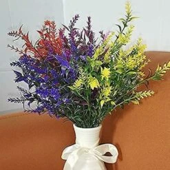 Fleurs Artificielles Versailles Faux Fleurs Bouquet Fleur Artificielle Decor Fausses Plantes Arbustes Artificiels Buissons 6 Pièces Couleur Aléatoire -Pas Cher Flore Calme Magasin 42534394 5