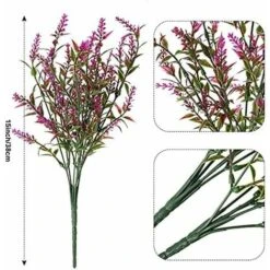12 Paquets Buissons De Lavande Artificielle Fleurs Artificielles Pour Lavande De Verdure Artificielle Plantes Résistantes à UV Pour Arrangement Floral, Centre De Table, Jardin Maison (Couleur Mixte) 10 12 Paquets Buissons De Lavande Artificielle Fleurs Artificielles Pour Lavande De Verdure Artificielle Plantes Résistantes à UV Pour Arrangement Floral, Centre De Table, Jardin Maison (Couleur Mixte) -Pas Cher Flore Calme Magasin 45121059 4