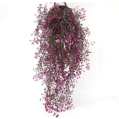 Plante Fleurie Artificielle, Lierre Vigne Plante Artificielle Intérieur Exterieur Fleur Artificielles Pour Décoration Murale Et Jardin-80cm Fontainebleau Lot De 3 Magenta 3 Plante Fleurie Artificielle, Lierre Vigne Plante Artificielle Intérieur Exterieur Fleur Artificielles Pour Décoration Murale Et Jardin-80cm Fontainebleau Lot De 3 Magenta