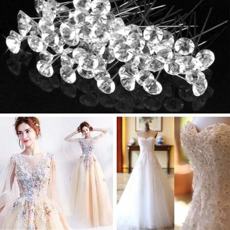 Fleur Épingles, épingles à Fleurs En Cristal De Diamant, épingles à Bouquet Pour La Mariée Bricolage Couture Artisanat Boutonnière, Couture Bricolage, Couture, Décorations 8X52mm Fontainebleau 100Pcs 5 Fleur Épingles, épingles à Fleurs En Cristal De Diamant, épingles à Bouquet Pour La Mariée Bricolage Couture Artisanat Boutonnière, Couture Bricolage, Couture, Décorations 8X52mm Fontainebleau 100Pcs – Image 3