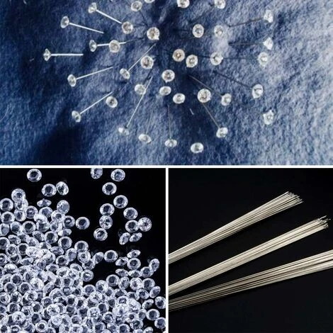 Fleur Épingles, épingles à Fleurs En Cristal De Diamant, épingles à Bouquet Pour La Mariée Bricolage Couture Artisanat Boutonnière, Couture Bricolage, Couture, Décorations 8X52mm Fontainebleau 100Pcs 6 Fleur Épingles, épingles à Fleurs En Cristal De Diamant, épingles à Bouquet Pour La Mariée Bricolage Couture Artisanat Boutonnière, Couture Bricolage, Couture, Décorations 8X52mm Fontainebleau 100Pcs – Image 4