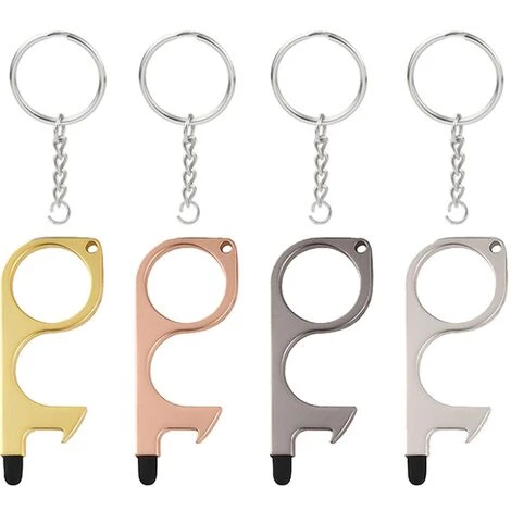 Ouvre Porte Sans Contact, Hygiénique Porte Cle Gardez La Main Propre, Crochet Pour Poignée De Porte Extérieure Public Ascenseur Ecran Tactile 7.1cmX2.9cm Fontainebleau 4Pcs 3 Ouvre Porte Sans Contact, Hygiénique Porte Cle Gardez La Main Propre, Crochet Pour Poignée De Porte Extérieure Public Ascenseur Ecran Tactile 7.1cmX2.9cm Fontainebleau 4Pcs