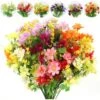 6 Pcs Fleur Artificielle Bouquet Décoration, Daisy Soie Fausse Pour Vase Bouquet Arrangement Décoration De Maison Jardin Cuisine Chambre