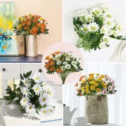 4 Bouquets Fleurs Artificielles Bouquet De Marguerites Plastique Fleur Résistant Aux UV Plantes Fleurs Artificielles Exterieures Pour Fenêtre Boîte à Suspendre La Décoration De Mariage Jardin,Starligh 11 4 Bouquets Fleurs Artificielles Bouquet De Marguerites Plastique Fleur Résistant Aux UV Plantes Fleurs Artificielles Exterieures Pour Fenêtre Boîte à Suspendre La Décoration De Mariage Jardin,Starligh -Pas Cher Flore Calme Magasin 54902796 5