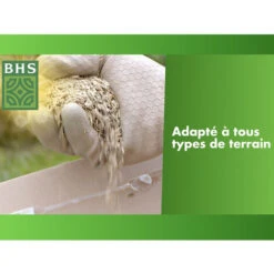 BHS GREP4 Gazon Regarnissage + Engrais Promo 5 Kg 250m² Semences Enrichies En Engrais Organique Pour Une Implantation Rapide -Pas Cher Flore Calme Magasin 56397707 3