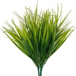 Plantes Artificielles En Plastique (Lot De 6) - Plante Artificielle Interieur/Extérieur Réaliste Pour Maison, Bureau, Jardin Et Cuisine - Fausse Plante Pour Mariage, Table Et Véranda