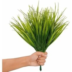 Plantes Artificielles En Plastique (Lot De 6) - Plante Artificielle Interieur/Extérieur Réaliste Pour Maison, Bureau, Jardin Et Cuisine - Fausse Plante Pour Mariage, Table Et Véranda -Pas Cher Flore Calme Magasin 57343284 3