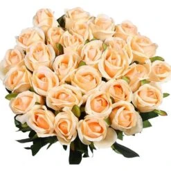 Pas Cher Flore Calme Magasin 25 10 Pi��ces Artificielle Roses Fleurs De Faux Bouquets Floraux Pour La D��coration De Mariage Maison D��coration De F��te D'anniversaire Jardin D��cor ( Champagne - Roses En Bouton )