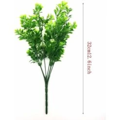 Déstockage 4 Pièces Artificielles Plantes Arbustes Décor Arbustes Artificiels Simulation Plantes Buissons Bouquets En Plastique Décoration Pour L'intérieur Et L'extérieur, Maison, Bureau -Pas Cher Flore Calme Magasin 69251444 4