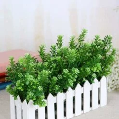 Déstockage 4 Pièces Artificielles Plantes Arbustes Décor Arbustes Artificiels Simulation Plantes Buissons Bouquets En Plastique Décoration Pour L'intérieur Et L'extérieur, Maison, Bureau -Pas Cher Flore Calme Magasin 69251444 5