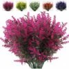 YIDOMDE 8pcs Plantes Résistantes Aux UV Fleurs En Plastique Faux Bouquet De Lavande Pour DIY Intérieur Extérieur Mariage Maison Bureau Jardin Décoration Fenêtre (fuchsia) 2 YIDOMDE 8pcs Plantes Résistantes Aux UV Fleurs En Plastique Faux Bouquet De Lavande Pour DIY Intérieur Extérieur Mariage Maison Bureau Jardin Décoration Fenêtre (fuchsia) -Pas Cher Flore Calme Magasin 70087575 1