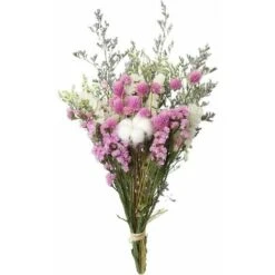 Fleurs S&eacutech&eacutees Bouquet RosCoton Eucalyptus Marguerite S&eacutech&eacutees Plantes Fleurs Ornements Faits &Agrave La Main Fleurs Pour Le Bricolage Maison Vase De - Rose