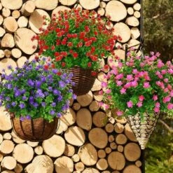 Déstockage Fleurs Artificielles Faux Arbustes De Buis Résistants Aux UV En Plein Air 12 Paquets, Faux Plastique Verdure Pour Intérieur Extérieur Jardinière Suspendue Bureau à Domicile Mariage Ferme Dé -Pas Cher Flore Calme Magasin 74664900 5