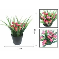 YIDOMDE Plante Artificielle Simulation De Fleur Artificielle Plante Verte En Pot Fleur Artificielle Clivia Chlorophytum Plante En Pot Ornements Décoratifs Fleurs Artificielles (rose Rouge) 9 YIDOMDE Plante Artificielle Simulation De Fleur Artificielle Plante Verte En Pot Fleur Artificielle Clivia Chlorophytum Plante En Pot Ornements Décoratifs Fleurs Artificielles (rose Rouge) -Pas Cher Flore Calme Magasin 75333253 3