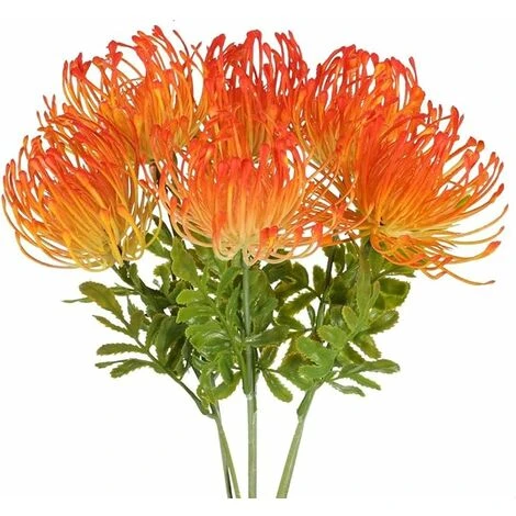 6 PCS Artificielle Fleurs D'automne Résistant Aux UV Faux Plastique Protea Cynaroides Bouquets De Fleurs Centres De Table Arrangements Maison Cuisine Bureau Intérieur Extérieur Décor 3 6 PCS Artificielle Fleurs D'automne Résistant Aux UV Faux Plastique Protea Cynaroides Bouquets De Fleurs Centres De Table Arrangements Maison Cuisine Bureau Intérieur Extérieur Décor