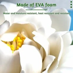 Faux Lotus Artificiel De Fleurs Flottantes, Nénuphar Artificiel Blanc, Mousse Flottante Plantes Pour Jardin étang Piscine Aquarium Terrasse Mariage -Pas Cher Flore Calme Magasin 77758840 3