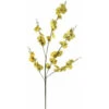 Fausse Fleur Artificielle Jaune En Pot Zen Décoration De La Maison Décoration En Plastique Bouquet Unique Paon Dansant Orchidée BL28362 Jaune Grande Branche -Pas Cher Flore Calme Magasin 79959693 1