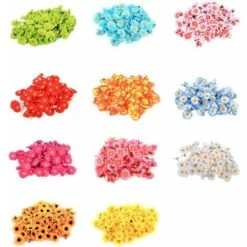 100 PCS Gerbera Daisy Fleurs Artificielles Tissu Têtes De Fleurs Pour DIY Fête De Mariage DIY Décoration Artisanat (Blanc) 9 100 PCS Gerbera Daisy Fleurs Artificielles Tissu Têtes De Fleurs Pour DIY Fête De Mariage DIY Décoration Artisanat (Blanc) -Pas Cher Flore Calme Magasin 86971910 4