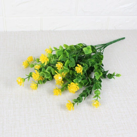 Lot De 5 Bouquets De Fleurs Artificielles, Plantes De Verdure Résistantes Aux UV Pour Extérieur,Intérieur,Balcon,Jardin,Bureau,Mariage,Fête Décor (Cinq Couleurs), 7 Lot De 5 Bouquets De Fleurs Artificielles, Plantes De Verdure Résistantes Aux UV Pour Extérieur,Intérieur,Balcon,Jardin,Bureau,Mariage,Fête Décor (Cinq Couleurs), – Image 5