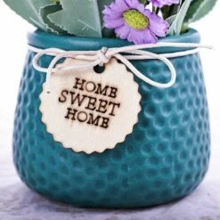 YOIURT Bonsaï Artificiel,Plante Artificielle En Pot De Marguerite ,Ornements Décoratifs Pour La Maison, Intérieur, Mariage Extérieur Et Intérieur, Bureau（Bleu） -Pas Cher Flore Calme Magasin 87918593 3