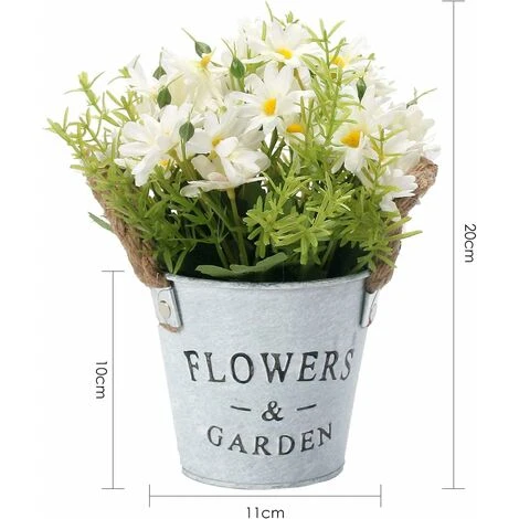 Plantes Artificielles KAEJYIUT Fleurs Artificiels Interieur 1 Pcs, Fleurs Artificielles Avec Pot En Métal Artificielle Plante Decoration Pour Mariage Extérieur Bureau Table Jardin Nouveau Cadeau De Ma 4 Plantes Artificielles KAEJYIUT Fleurs Artificiels Interieur 1 Pcs, Fleurs Artificielles Avec Pot En Métal Artificielle Plante Decoration Pour Mariage Extérieur Bureau Table Jardin Nouveau Cadeau De Ma – Image 2