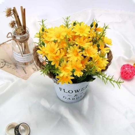 Plantes Artificielles KAEJYIUT Fleurs Artificiels Interieur 1 Pcs, Fleurs Artificielles Avec Pot En Métal Artificielle Plante Decoration Pour Mariage Extérieur Bureau Table Jardin Nouveau Cadeau De Ma 5 Plantes Artificielles KAEJYIUT Fleurs Artificiels Interieur 1 Pcs, Fleurs Artificielles Avec Pot En Métal Artificielle Plante Decoration Pour Mariage Extérieur Bureau Table Jardin Nouveau Cadeau De Ma – Image 3
